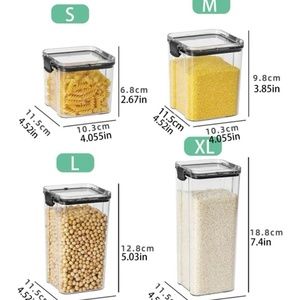 4pk Fridge organizers / containers each size bundle
